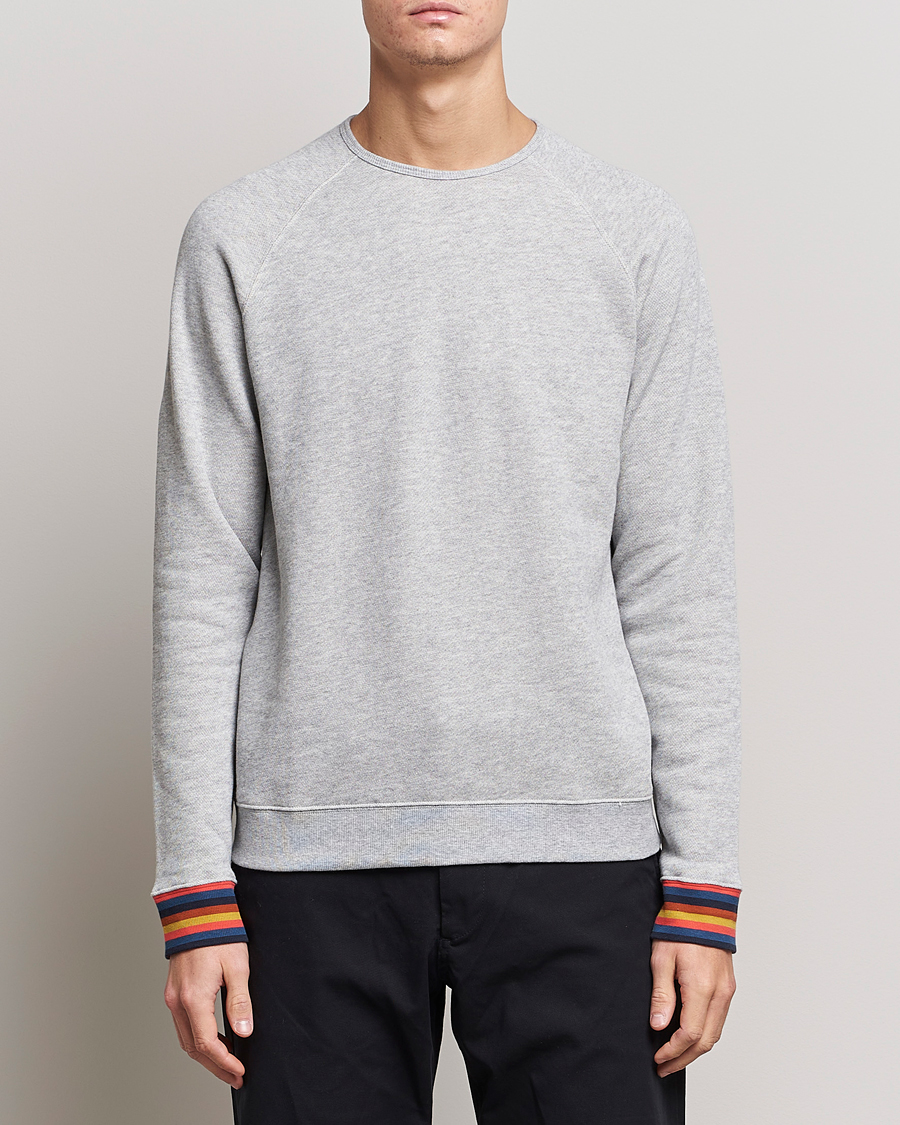 Heren | Paul Smith Bright Stripe Sweatshirt Grey | Paul Smith | Bright Stripe Sweatshirt Grey