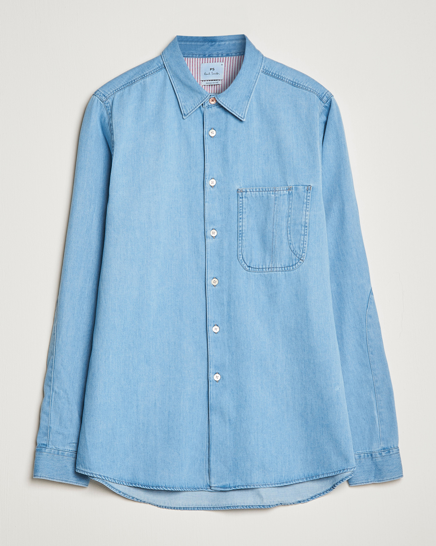 Heren | Overhemden | PS Paul Smith | Regular Fit Denim Shirt Light Blue
