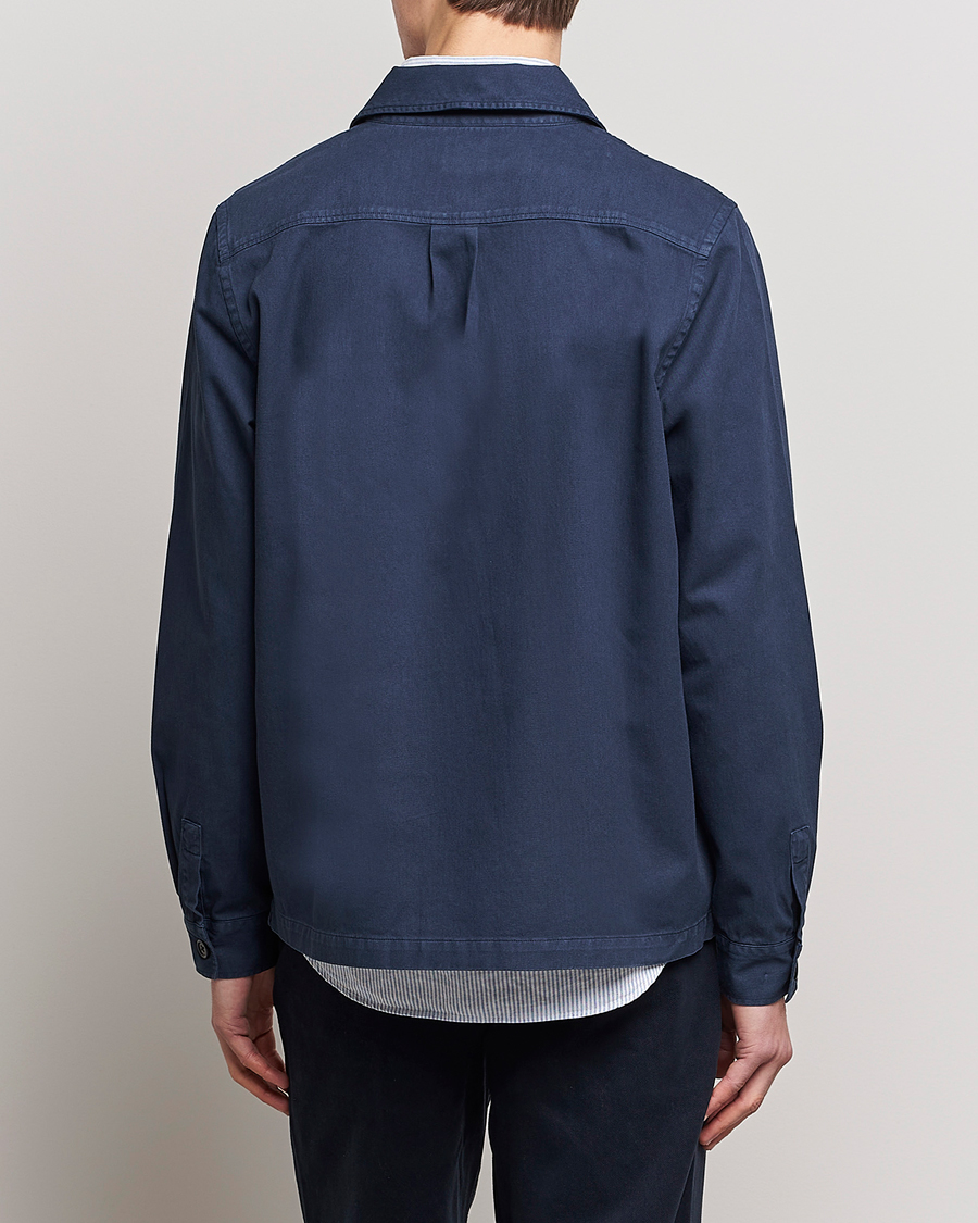 Heren | Overhemden | PS Paul Smith | Cotton Zebra Overshirt Navy