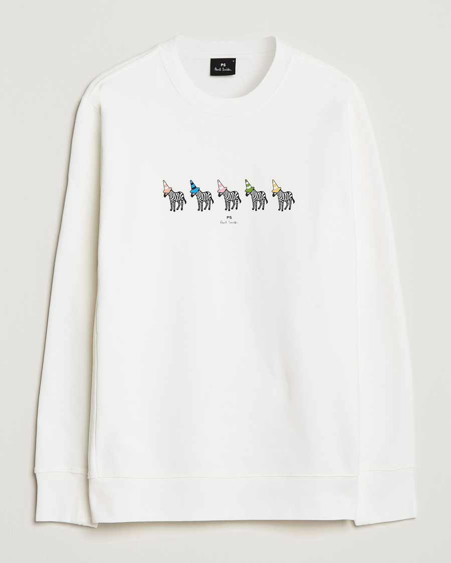 Heren | Truien | PS Paul Smith | Zebra Organic Cotton Sweatshirt Ecru