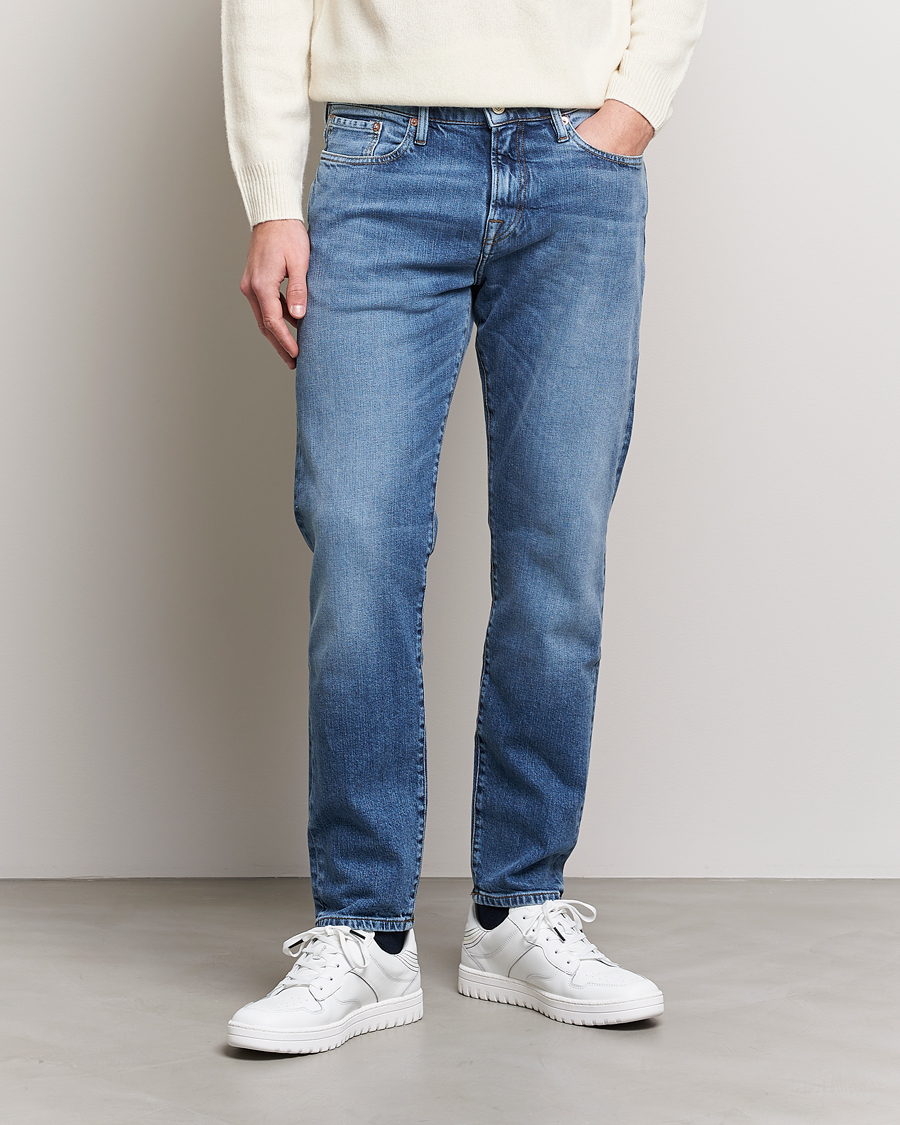 Homme | Jeans | PS Paul Smith | Taped Fit Organic Cotton Jeans Mid Blue