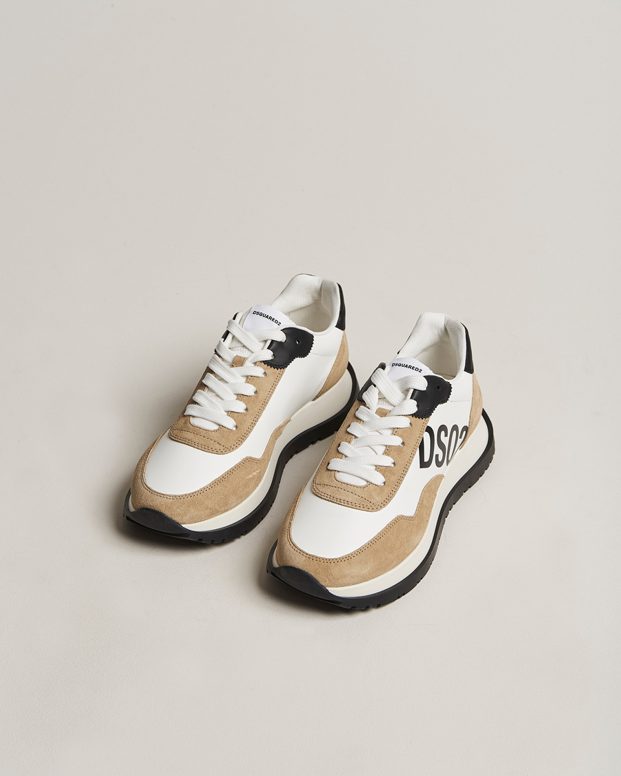 Homme | Dsquared2 Running Sneakers Taupe | Dsquared2 | Running Sneakers Taupe