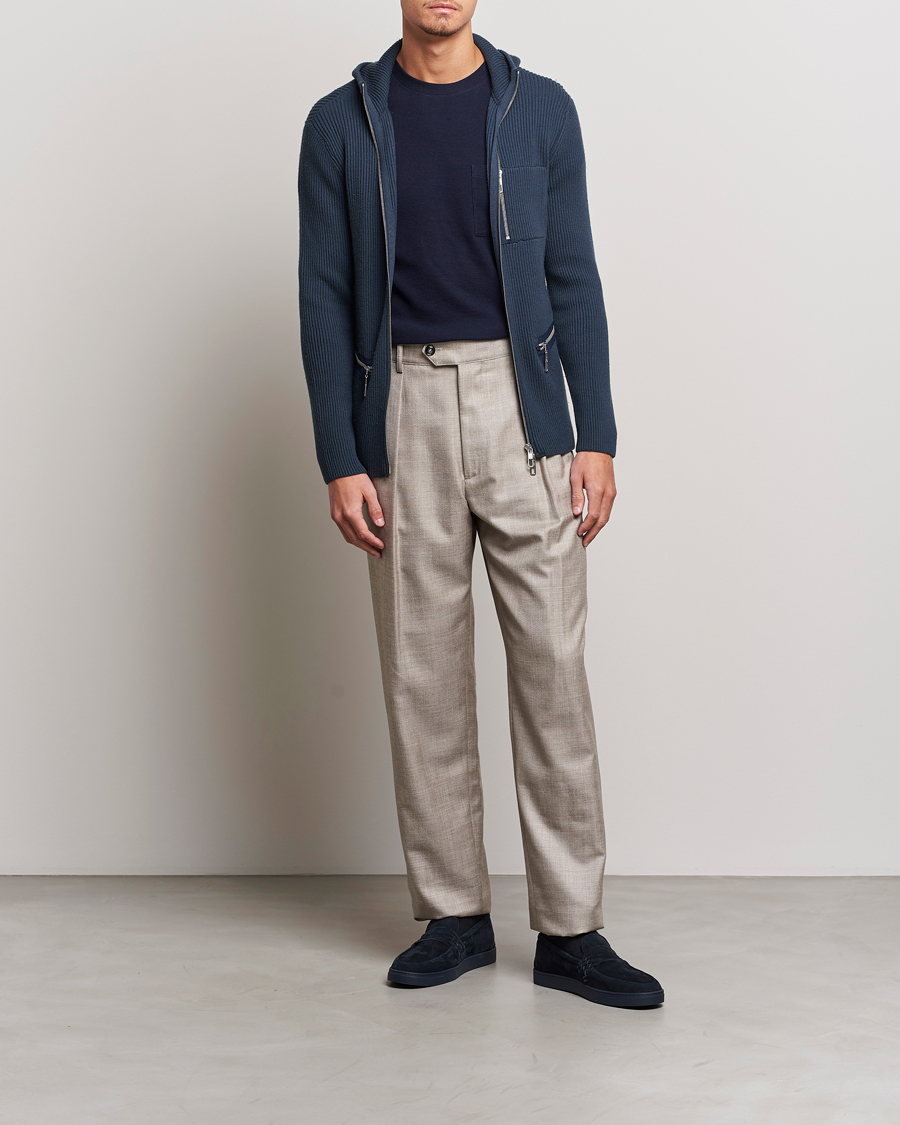 Heren | Truien | Giorgio Armani | Cardigan Zip Jacket Navy