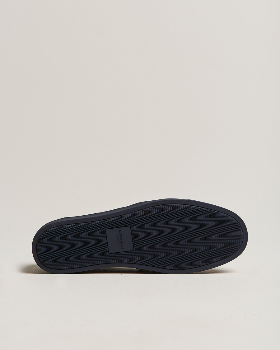 Homme | Giorgio Armani Suede Intrecci Loafers Navy | Giorgio Armani | Suede Intrecci Loafers Navy