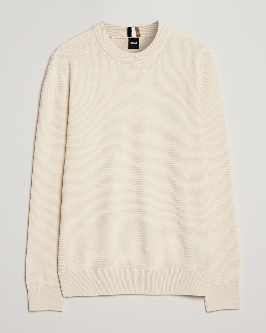 Homme | Pulls Et Tricots | BOSS BLACK | Ecaio Knitted Sweater Open White