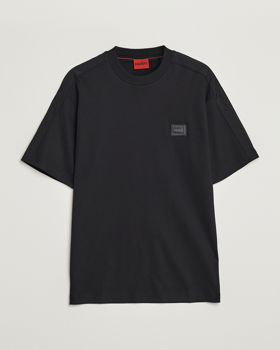 Heren | T-shirts | HUGO | Dalix Logo Crew Neck T-Shirt Black