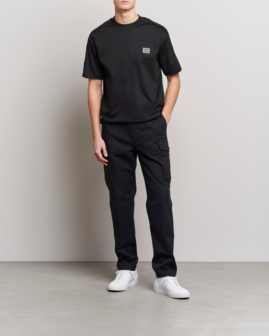 Heren | T-shirts | HUGO | Dalix Logo Crew Neck T-Shirt Black