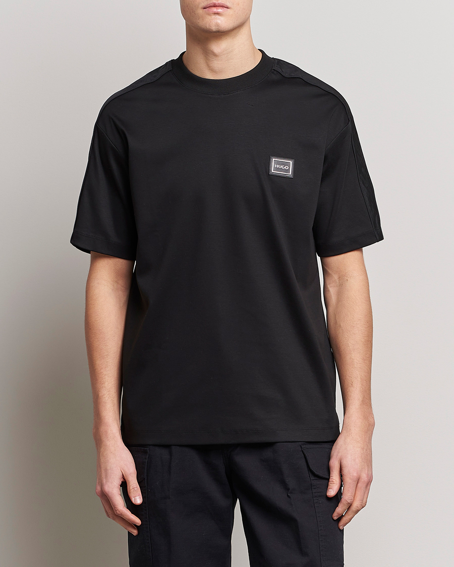 Heren | T-shirts | HUGO | Dalix Logo Crew Neck T-Shirt Black
