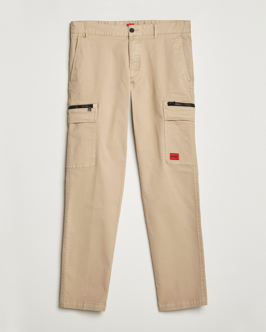Homme | Pantalons | HUGO | Glian Ripstop Cargo Pants Medium Beige