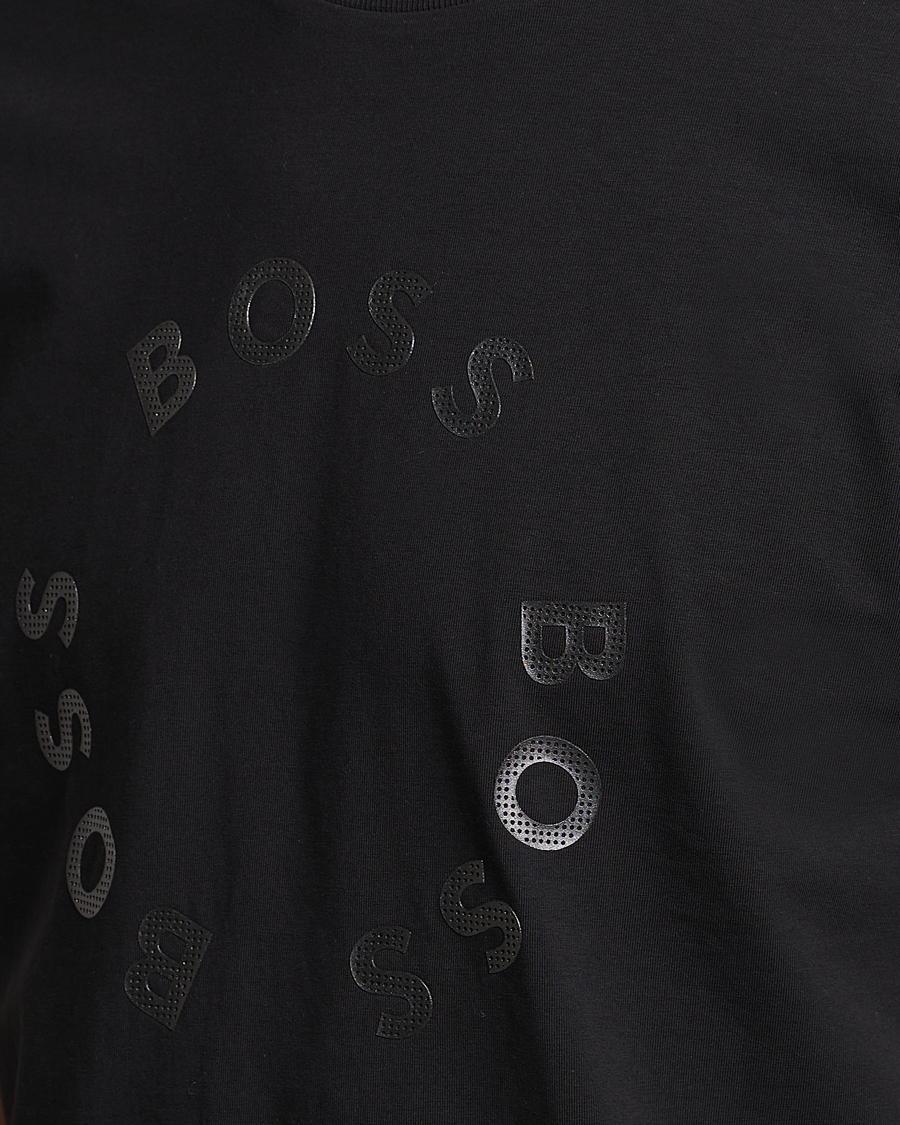 Homme | T-shirts | BOSS GREEN | Circle Logo Crew Neck T-Shirt Black