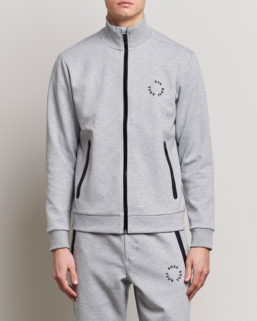 Homme | Pulls Et Tricots | BOSS GREEN | Skaz Full-Zip Light Grey