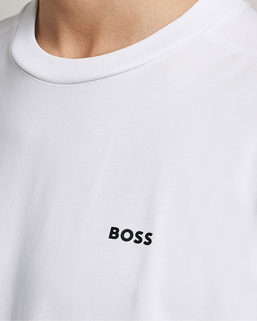 Homme | T-shirts | BOSS GREEN | Logo Crew Neck T-Shirt White