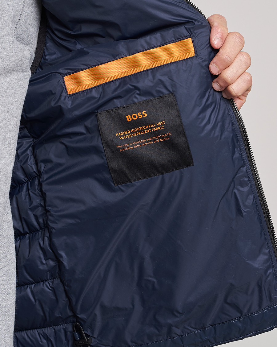 Homme | Gilets | BOSS ORANGE | Odeno Down Vest Dark Blue