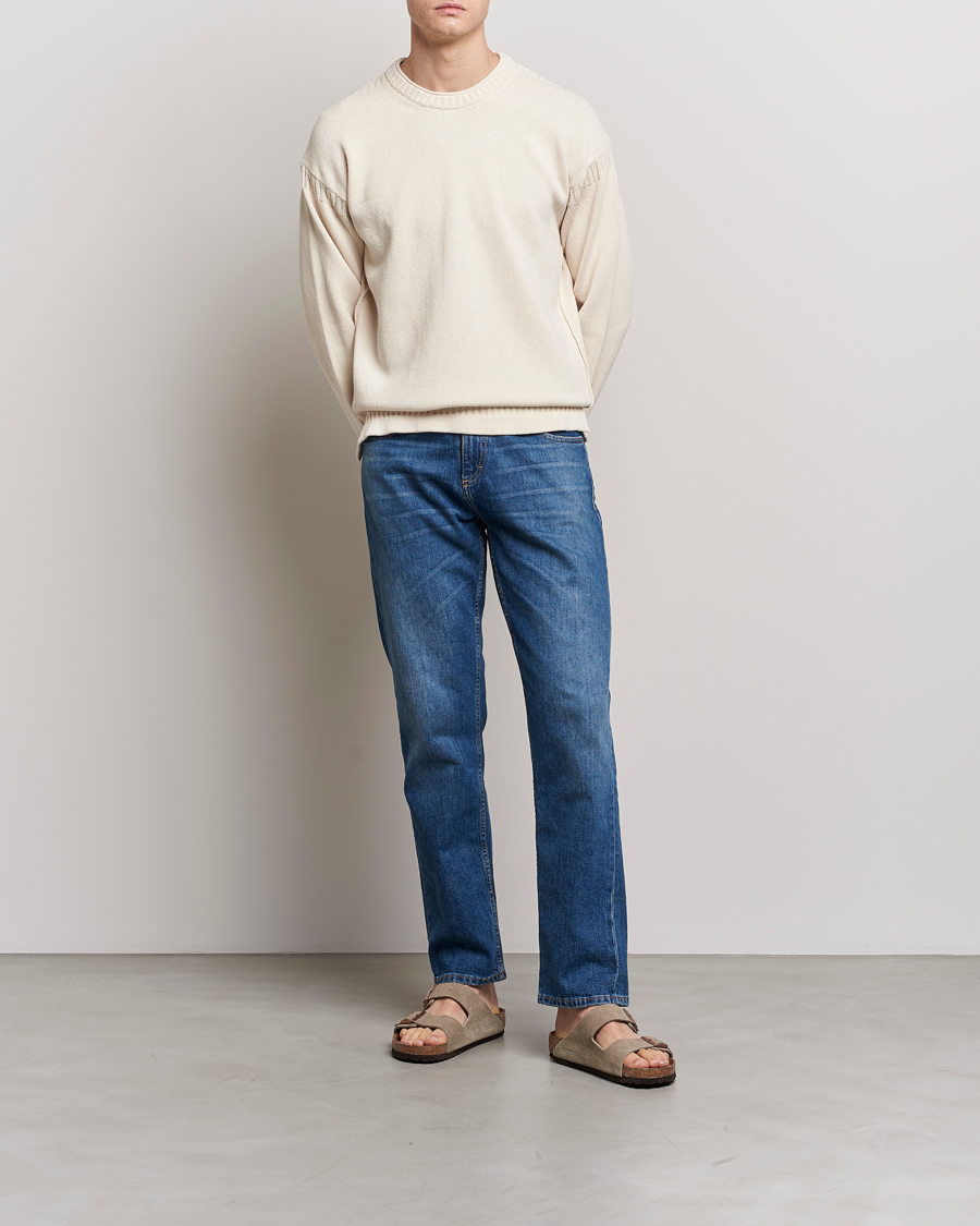 Heren | Truien | BOSS ORANGE | Arcott Knitted Sweater Open White