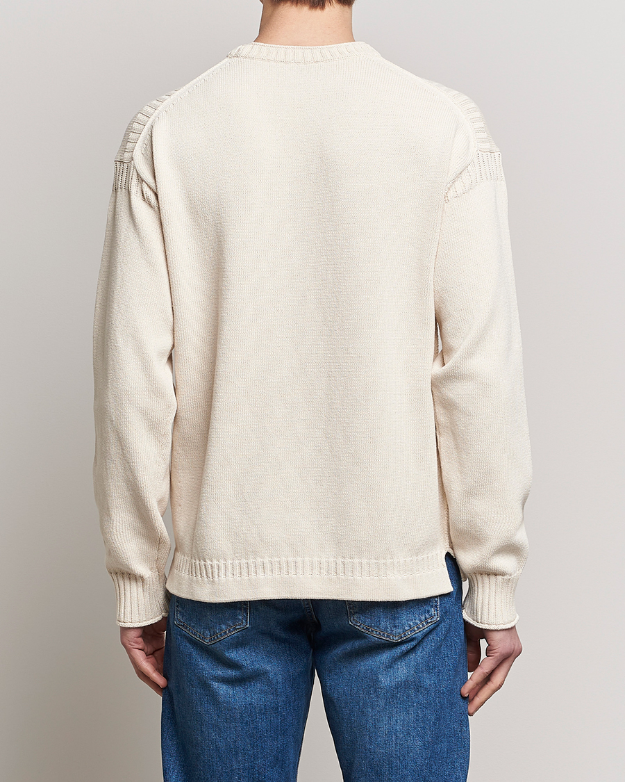 Heren | Truien | BOSS ORANGE | Arcott Knitted Sweater Open White