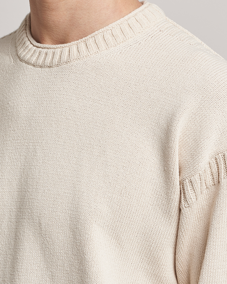 Heren | Truien | BOSS ORANGE | Arcott Knitted Sweater Open White