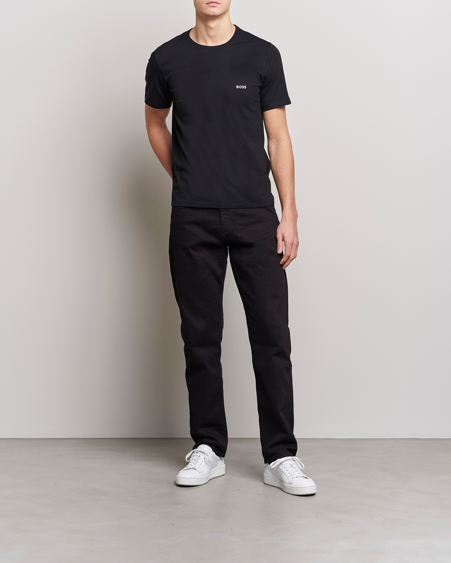 Homme | T-shirts | BOSS BLACK | 3-Pack Crew Neck T-Shirt Blue/Navy/Dark Blue
