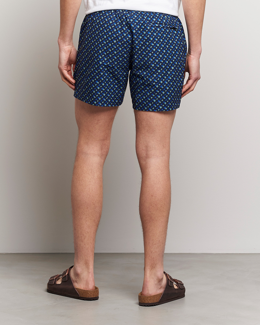 Homme | Maillots De Bain | BOSS BLACK | Manu Monogram Logo Swimshorts Dark Blue