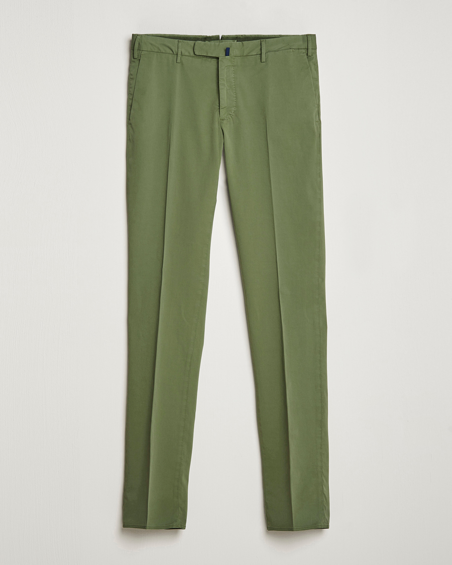 Homme | Pantalons | Incotex | Slim Fit Comfort Chinos Olive
