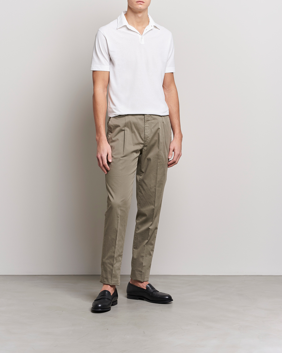 Homme | Polos | Zanone | Ice Cotton Polo White