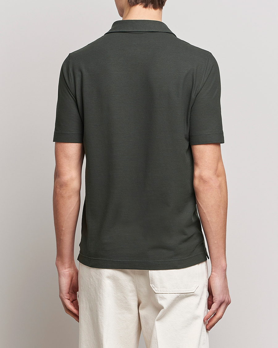 Homme | Polos | Zanone | Ice Cotton Polo Military