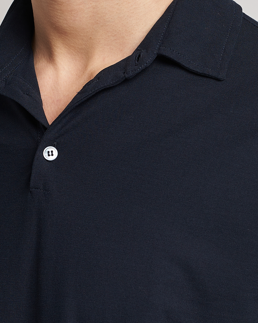 Homme | Polos | Zanone | Ice Cotton Polo Navy