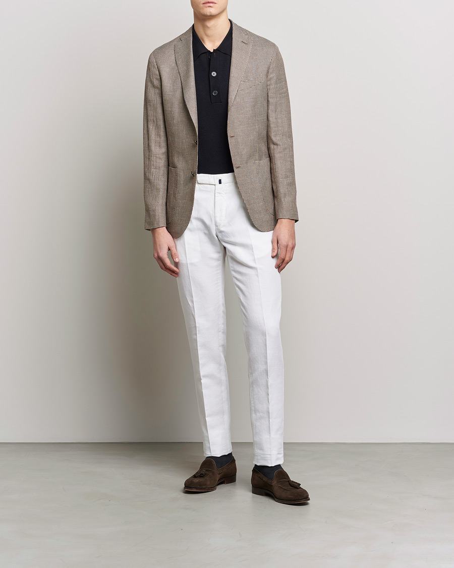 Homme | Pantalons | Incotex | Slim Fit Chinolino Trousers White