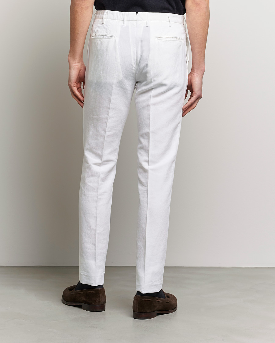 Homme | Pantalons | Incotex | Slim Fit Chinolino Trousers White