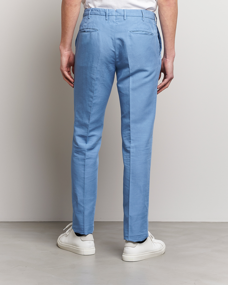 Heren | Broeken | Incotex | Slim Fit Chinolino Trousers Light Blue