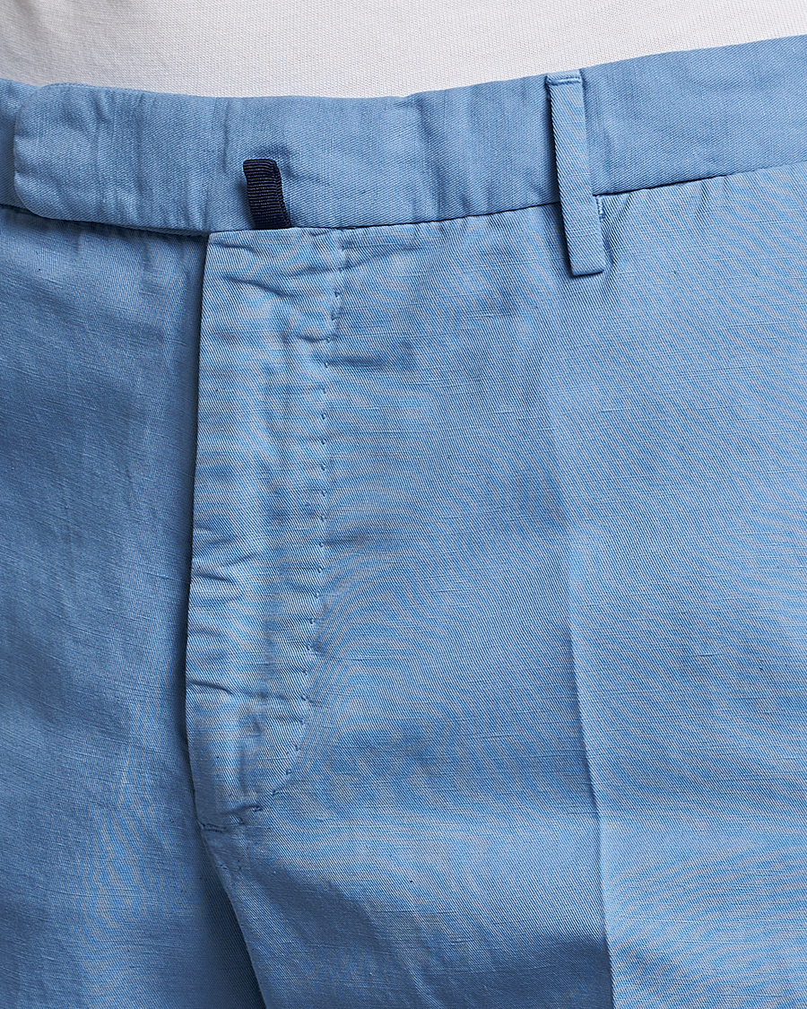 Heren | Broeken | Incotex | Slim Fit Chinolino Trousers Light Blue