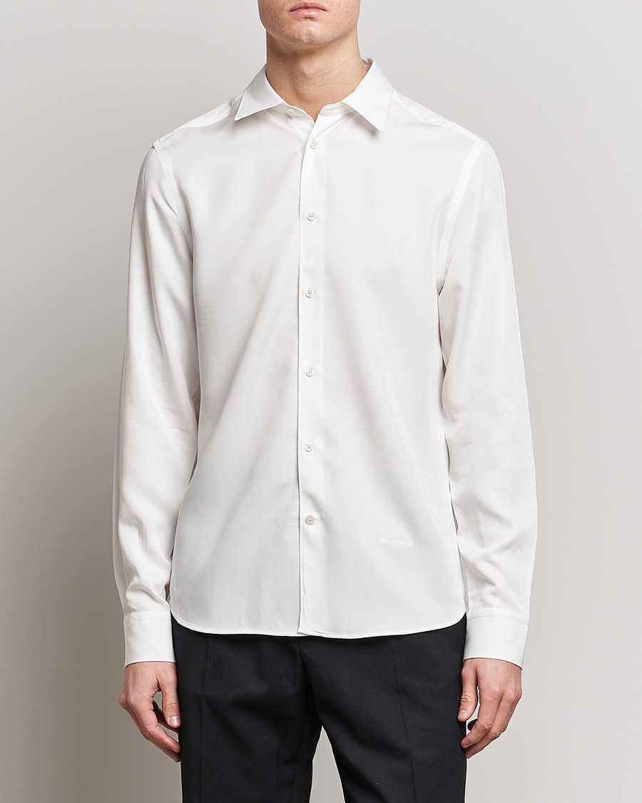 Homme | Chemises | J.Lindeberg | Slim Fit Comfort Tencel Shirt Cloud White