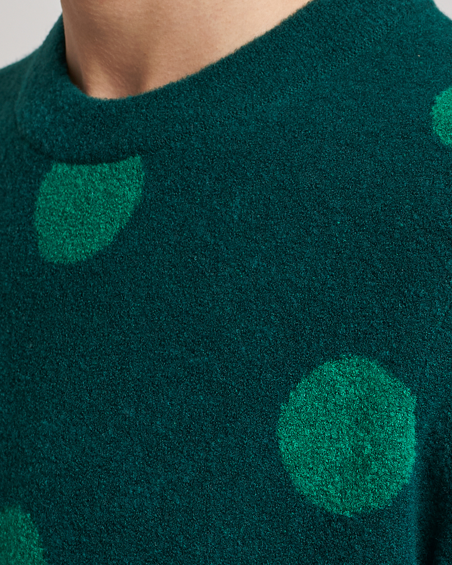 Homme | Pulls Et Tricots | J.Lindeberg | Dotte Hairy Jacquard Crewneck Rain Forest