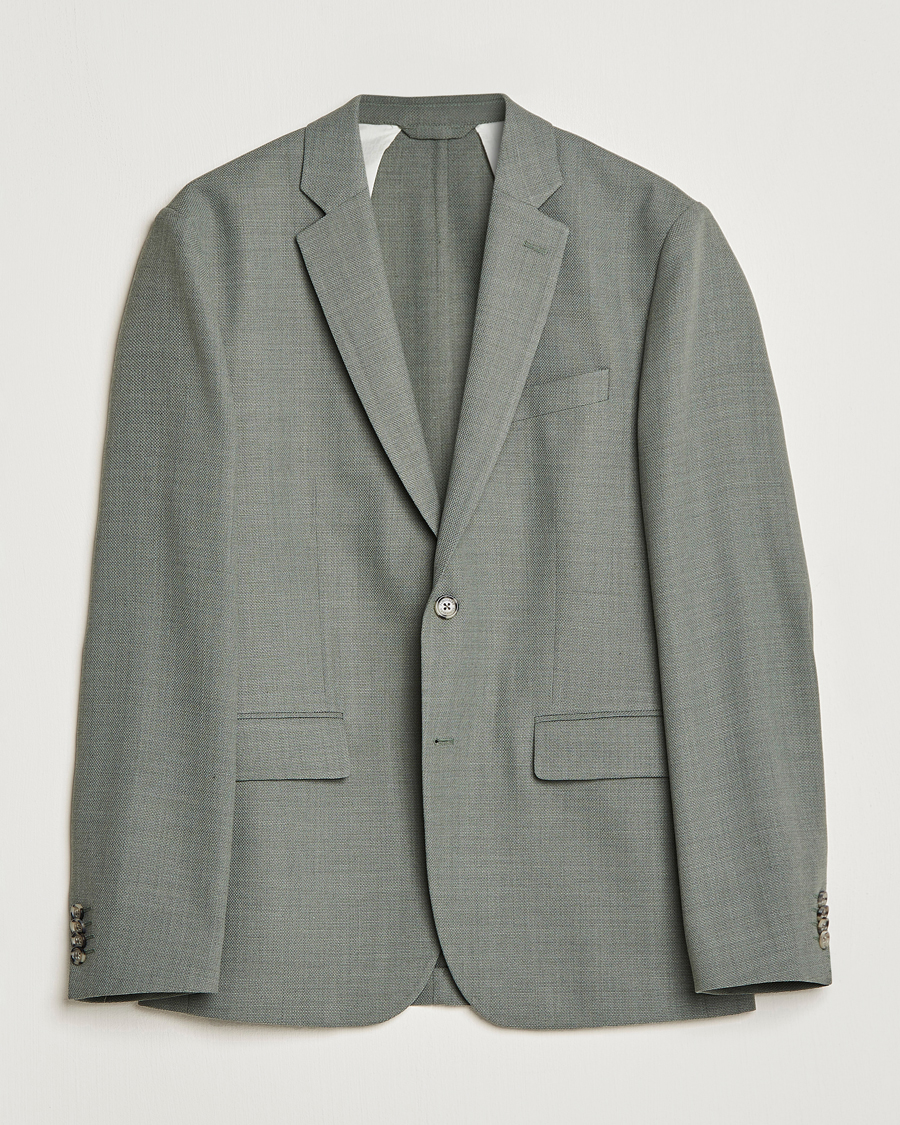 Homme | Blazers | J.Lindeberg | Hopper Active Hopsack Blazer Aloe