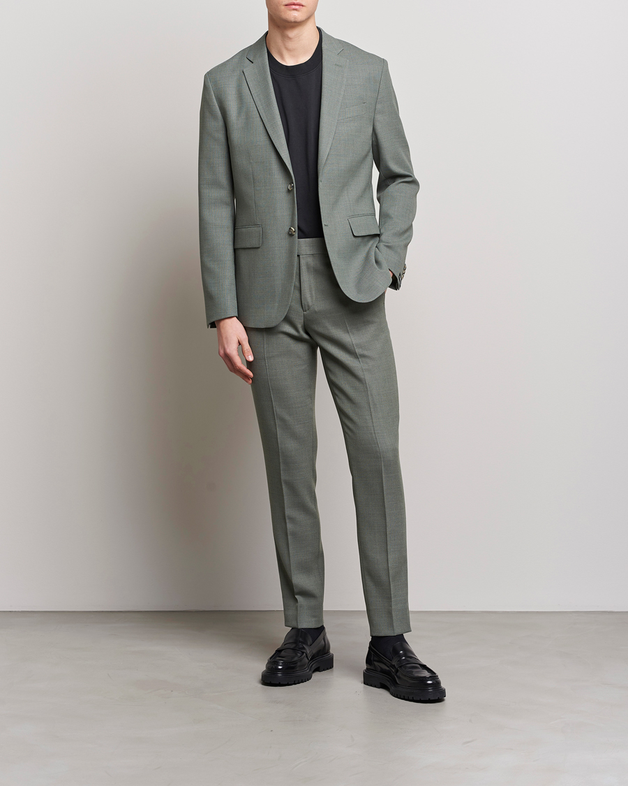 Homme | Blazers | J.Lindeberg | Hopper Active Hopsack Blazer Aloe