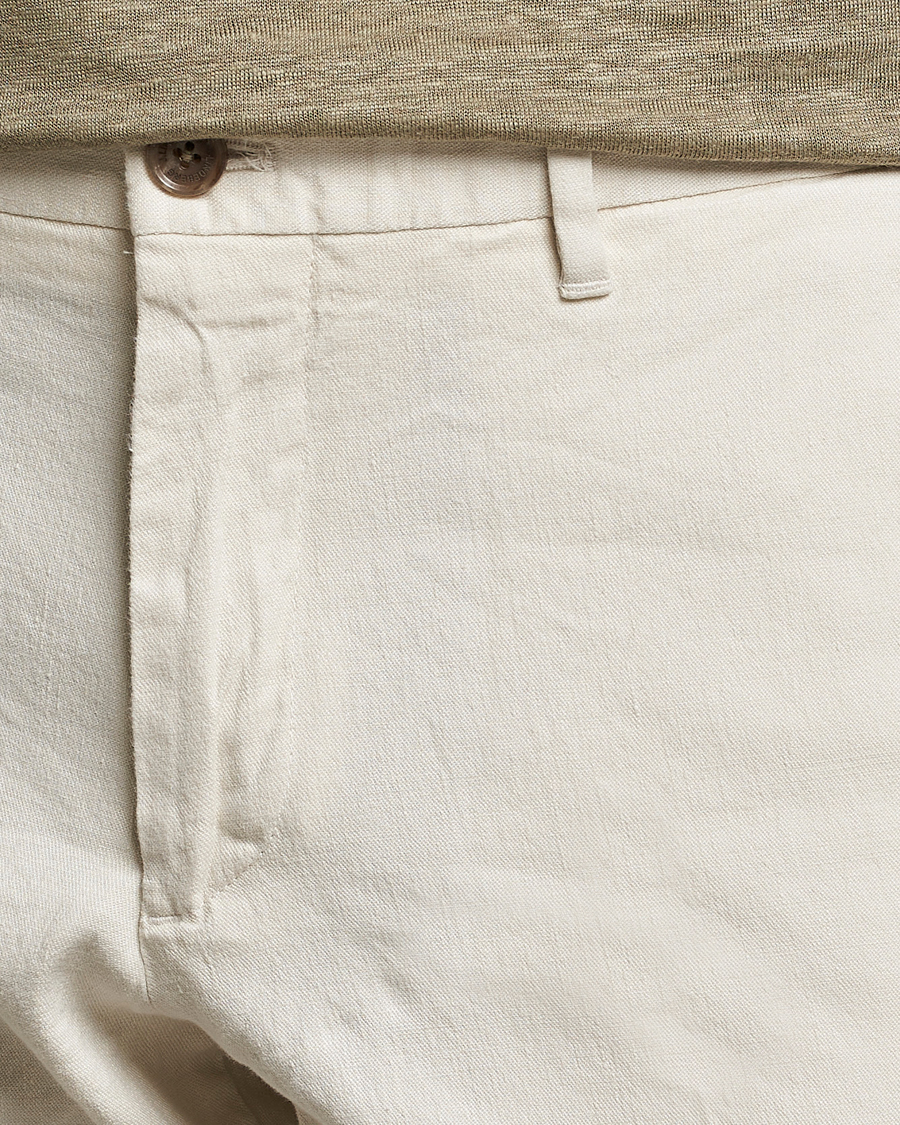 Homme | Pantalons | J.Lindeberg | Grant Stretch Cotton/Linen Trousers Turtledove