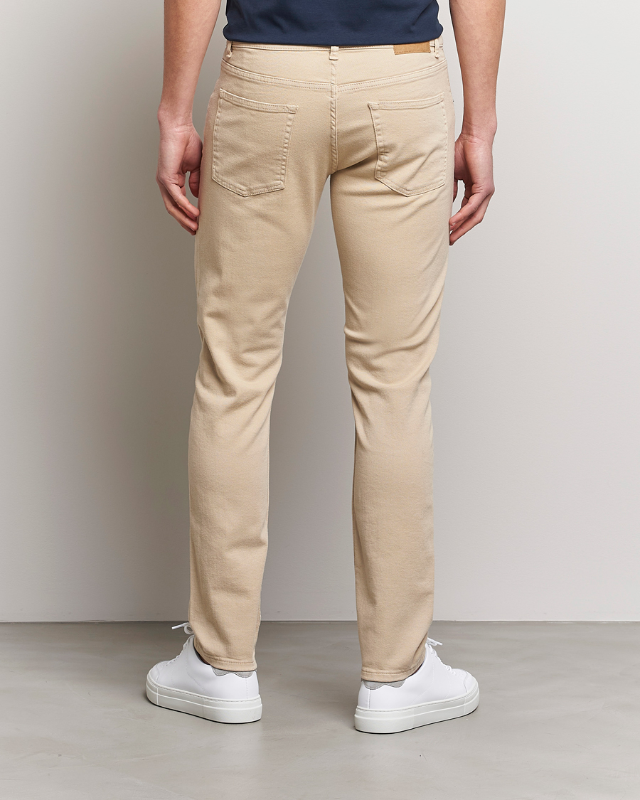 Homme | Pantalons | J.Lindeberg | Jay Solid Stretch 5-Pocket Trousers Safari Beige