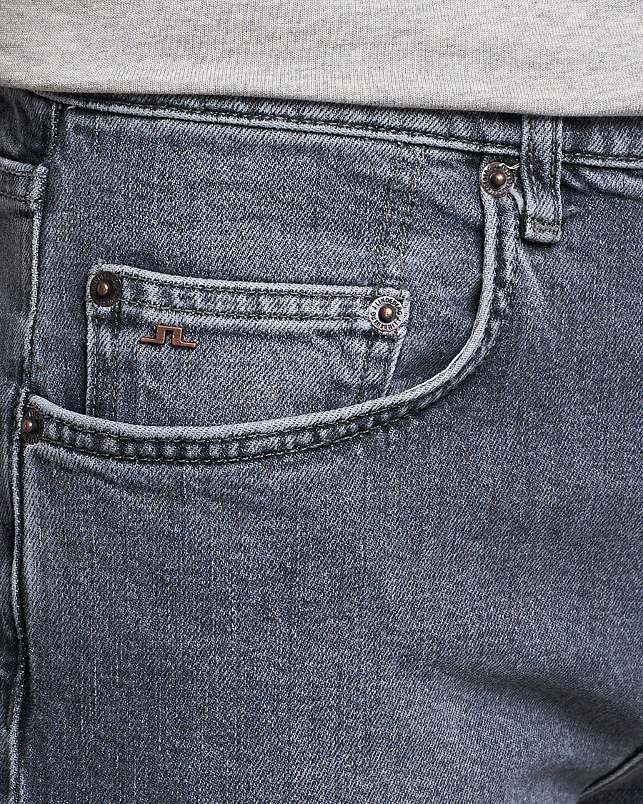 Homme | Jeans | J.Lindeberg | Cedar Greyish Organic Cotton Jeans Granite Grey