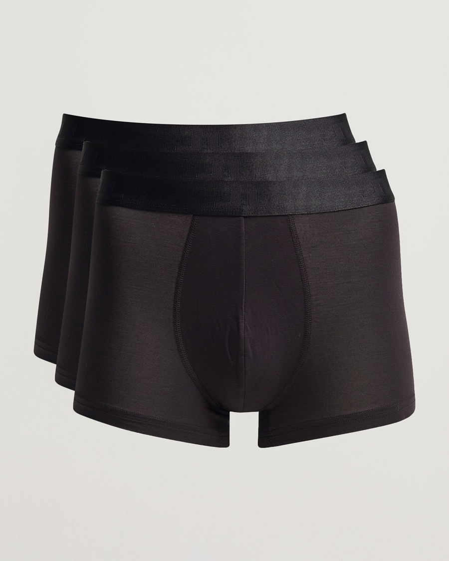 Heren | Ondergoed | J.Lindeberg | 3-pack Bridge Lyocell Boxer Black