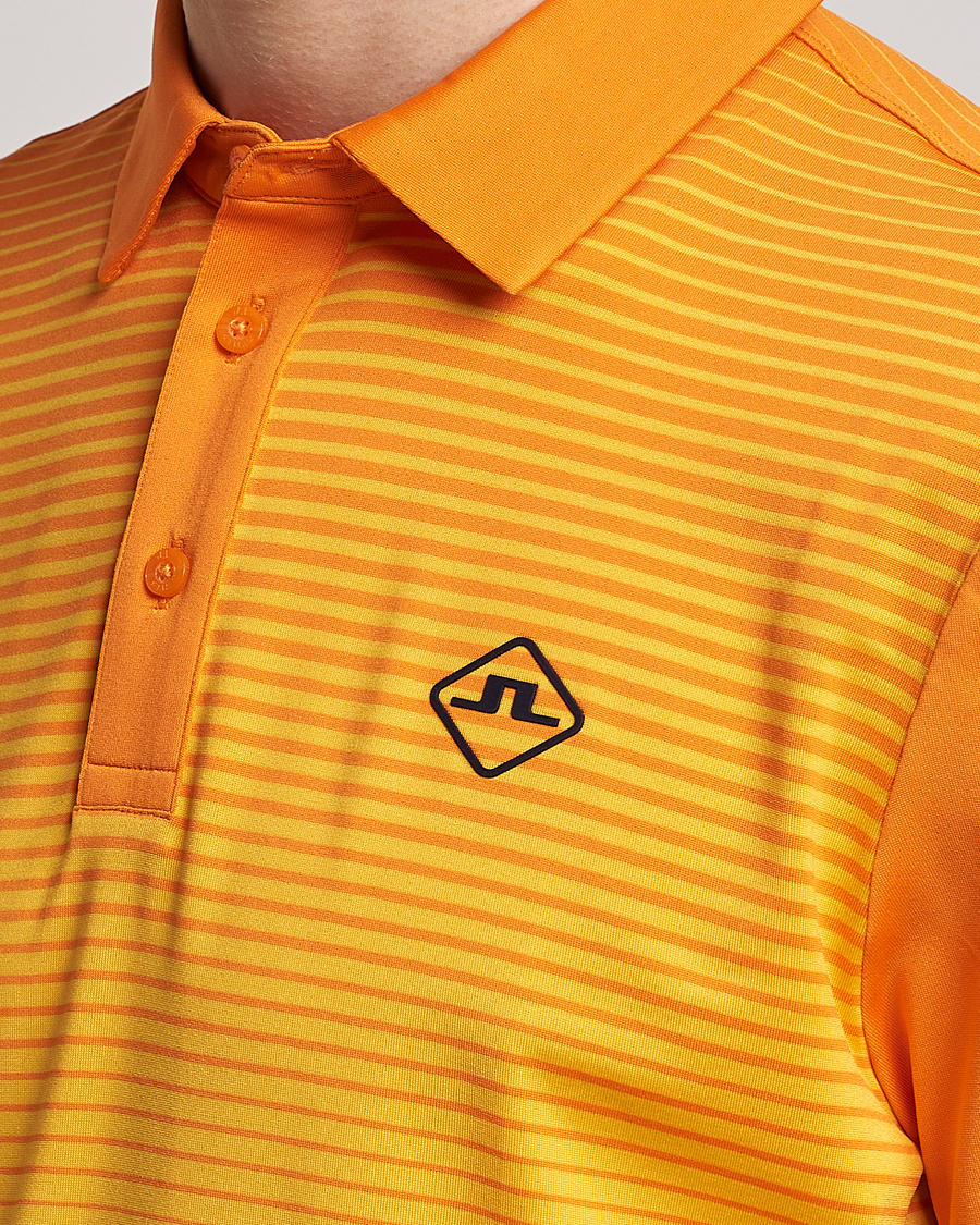 Homme | Polos | J.Lindeberg | Lowell Faded Slim Fit Polo Russet Orange