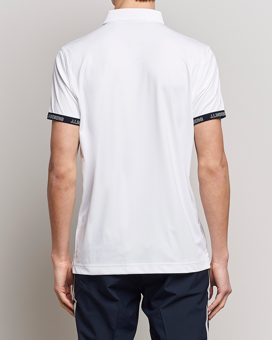 Homme | Polos | J.Lindeberg | Guy Regular Fit Polo White