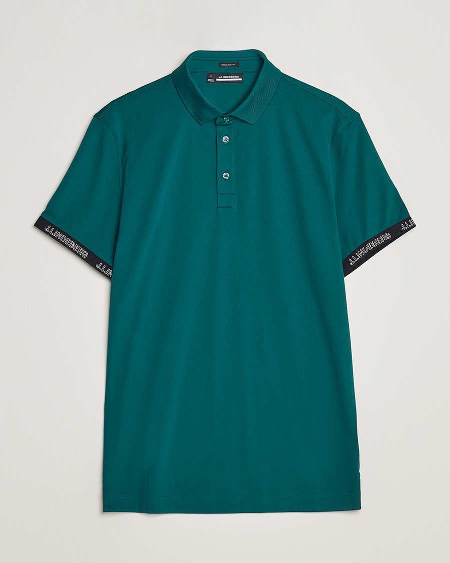 Homme | Polos | J.Lindeberg | Guy Regular Fit Polo Rain Forest