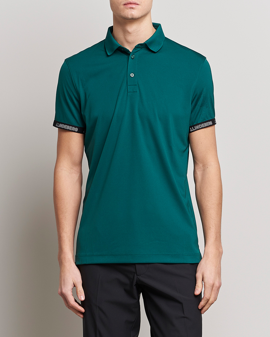 Homme | Polos | J.Lindeberg | Guy Regular Fit Polo Rain Forest