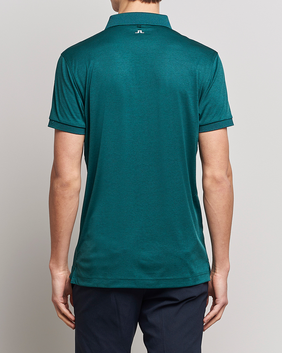 Homme | Polos | J.Lindeberg | Tour Tech Regular Fit Polo Rain Forest Melange