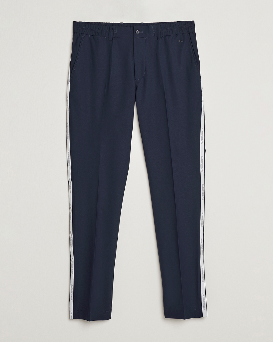 Homme | Pantalons | J.Lindeberg | Stuart Stretch Stripe Golf Trouses Navy