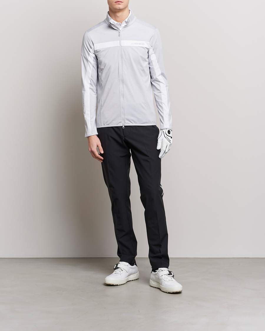 Homme | Pantalons | J.Lindeberg | Stuart Stretch Stripe Golf Trouses Black
