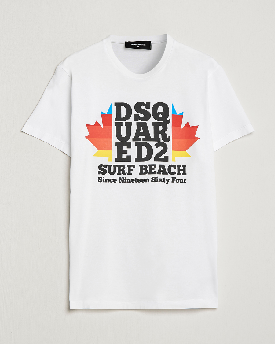 Homme | T-shirts | Dsquared2 | Surf Beach Tee White