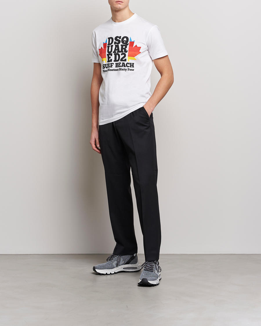 Homme | T-shirts | Dsquared2 | Surf Beach Tee White
