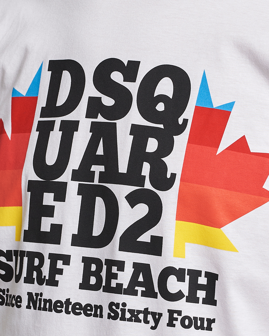 Homme | T-shirts | Dsquared2 | Surf Beach Tee White