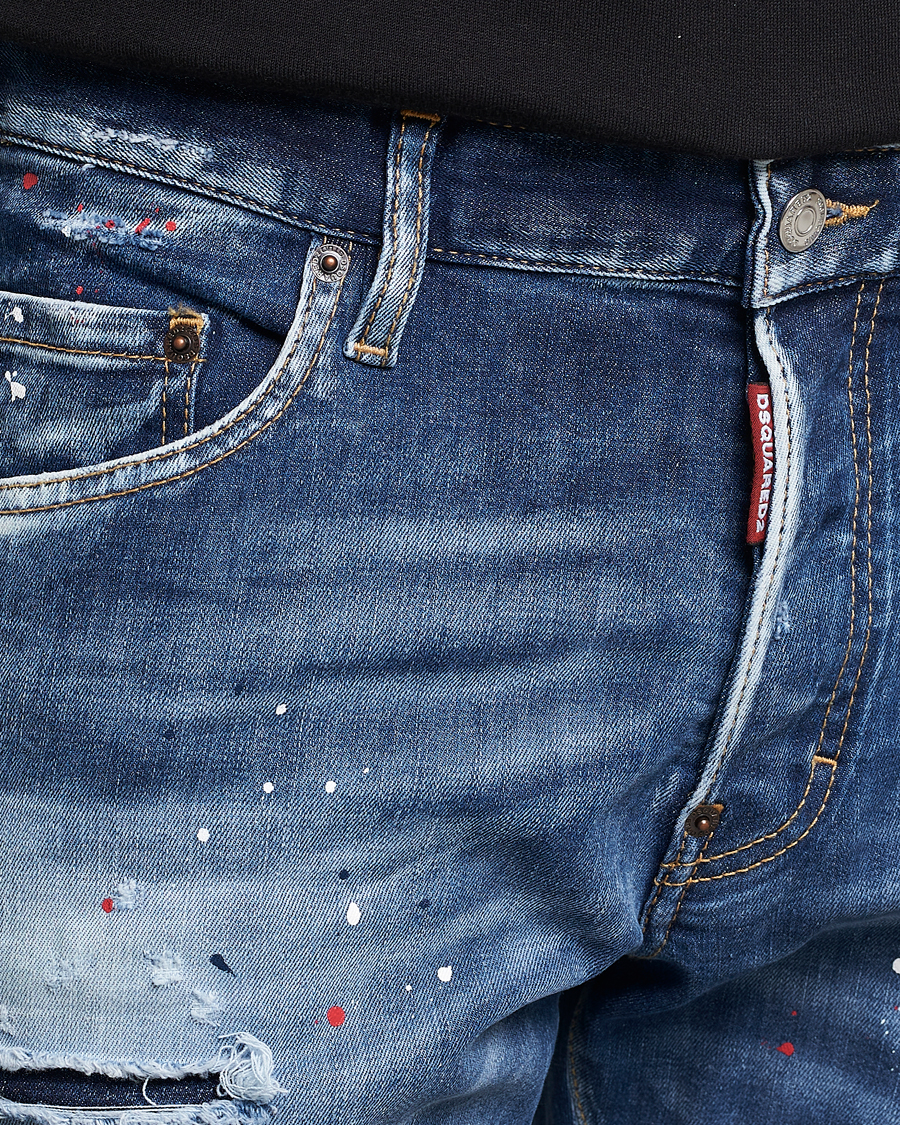 Homme | Jeans | Dsquared2 | Skater Jeans Deep Blue Wash