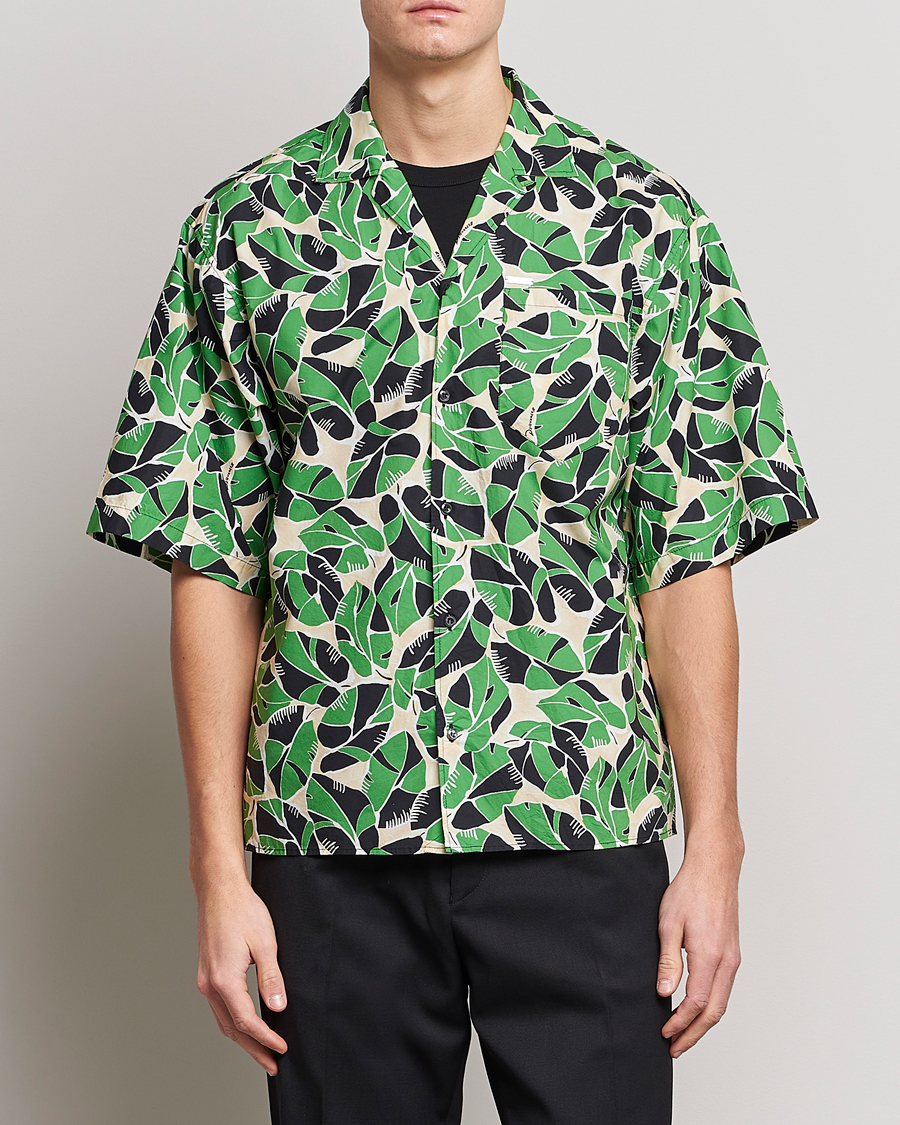 Homme | Chemises | Dsquared2 | Printed Bowling Shirt Beige/Green